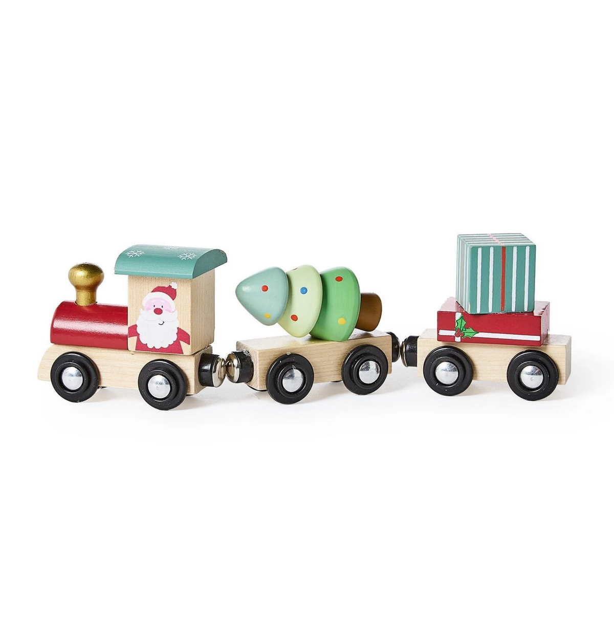 Hand Crafted Wooden Magnetic Train Set