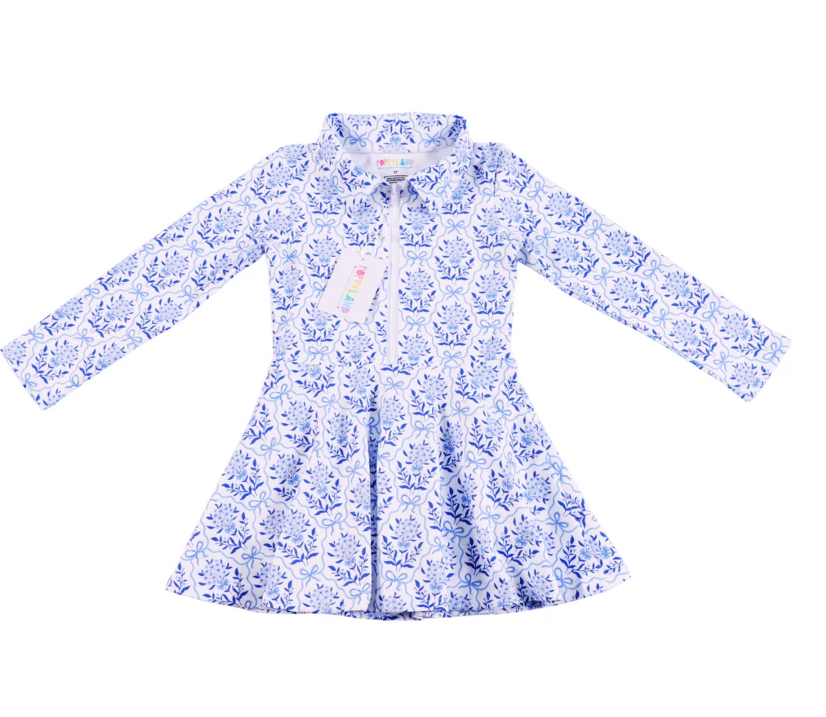 Blueberry Bow Grace Dress
