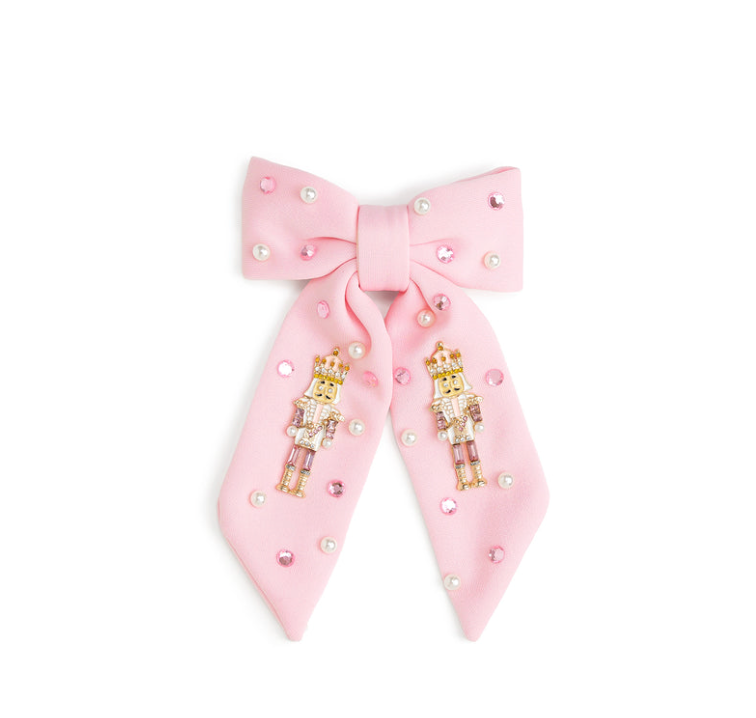 Nutcracker Christmas Gemstone Clip