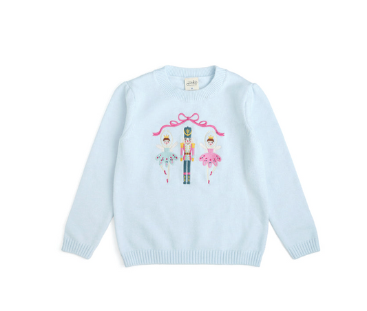 Nutcracker Embroidered Christmas Sweater