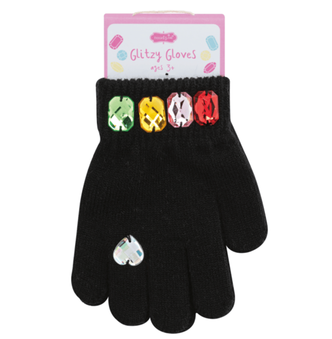 Black Glitzy Gloves