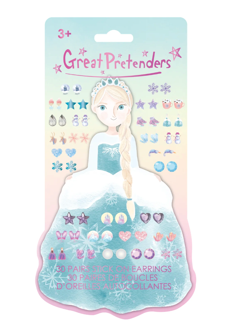 Frosty Sister Stick On Earrings