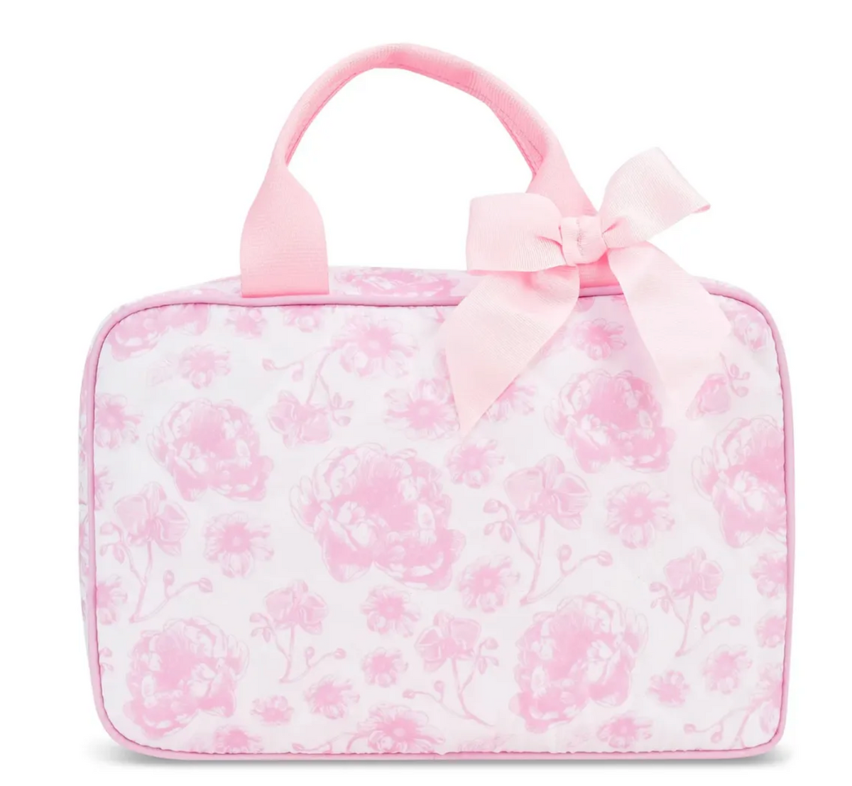 Pretty Pink Toile Cosmetic Bag