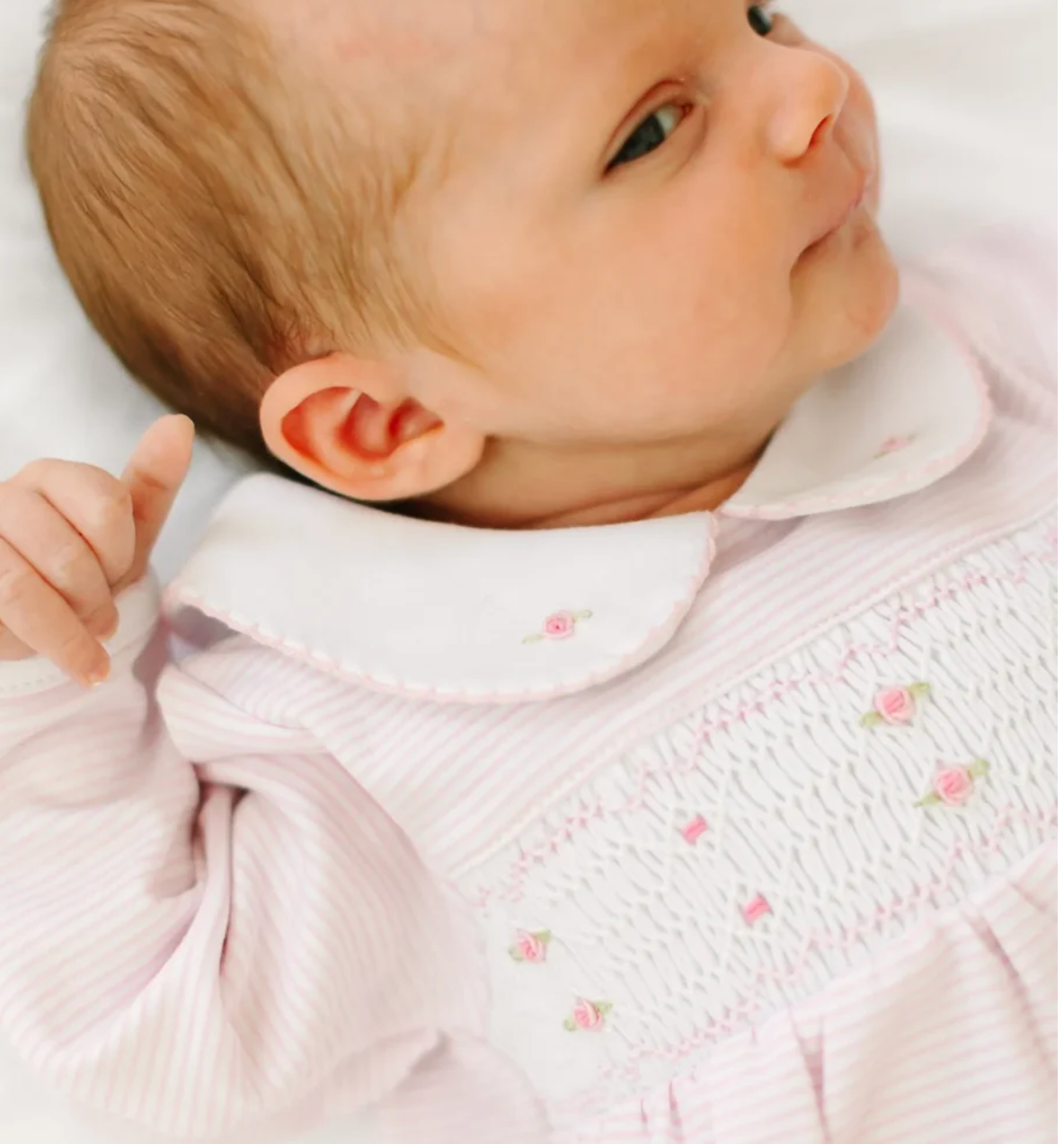 Anna Smocked Gown- Pink