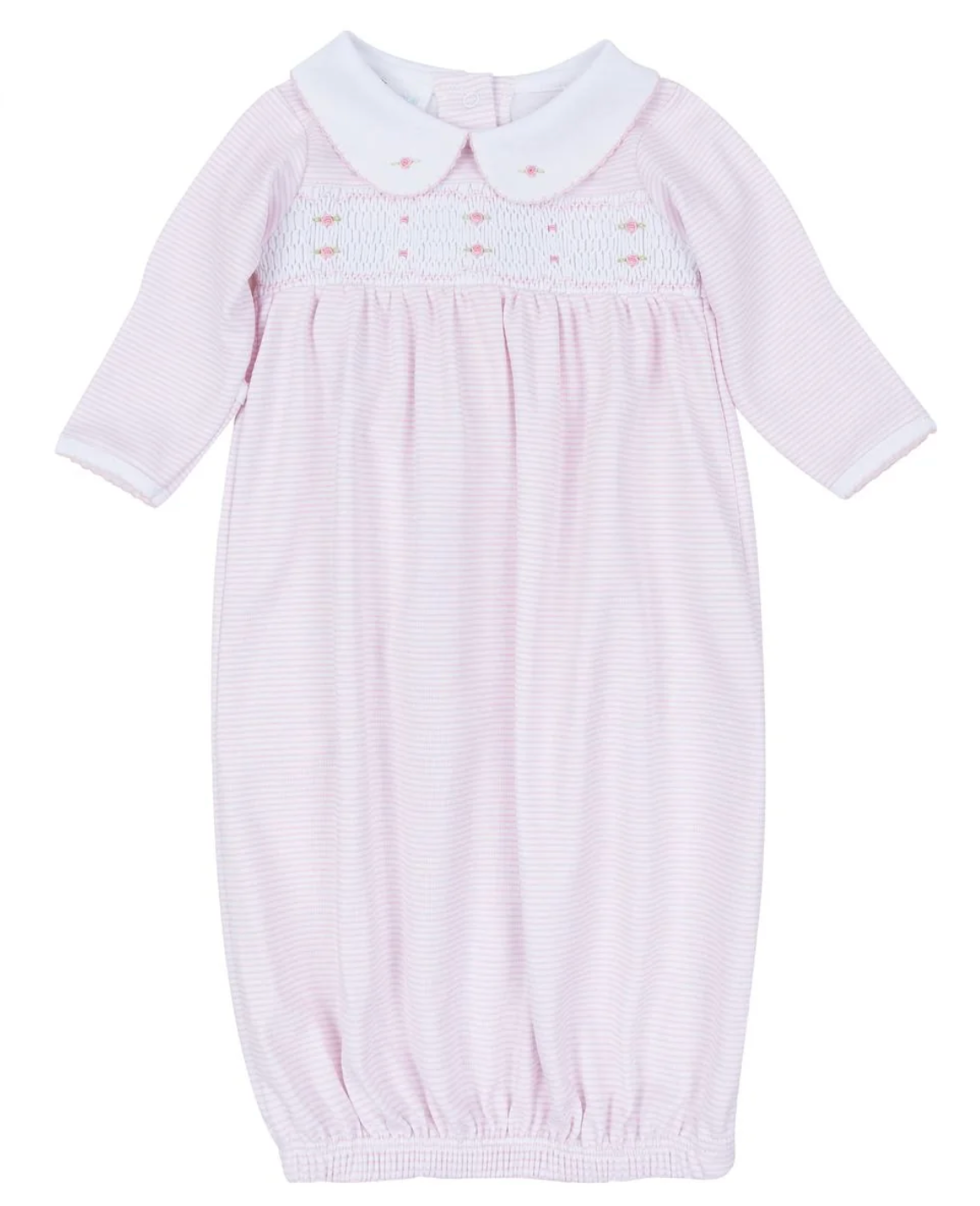 Anna Smocked Gown- Pink