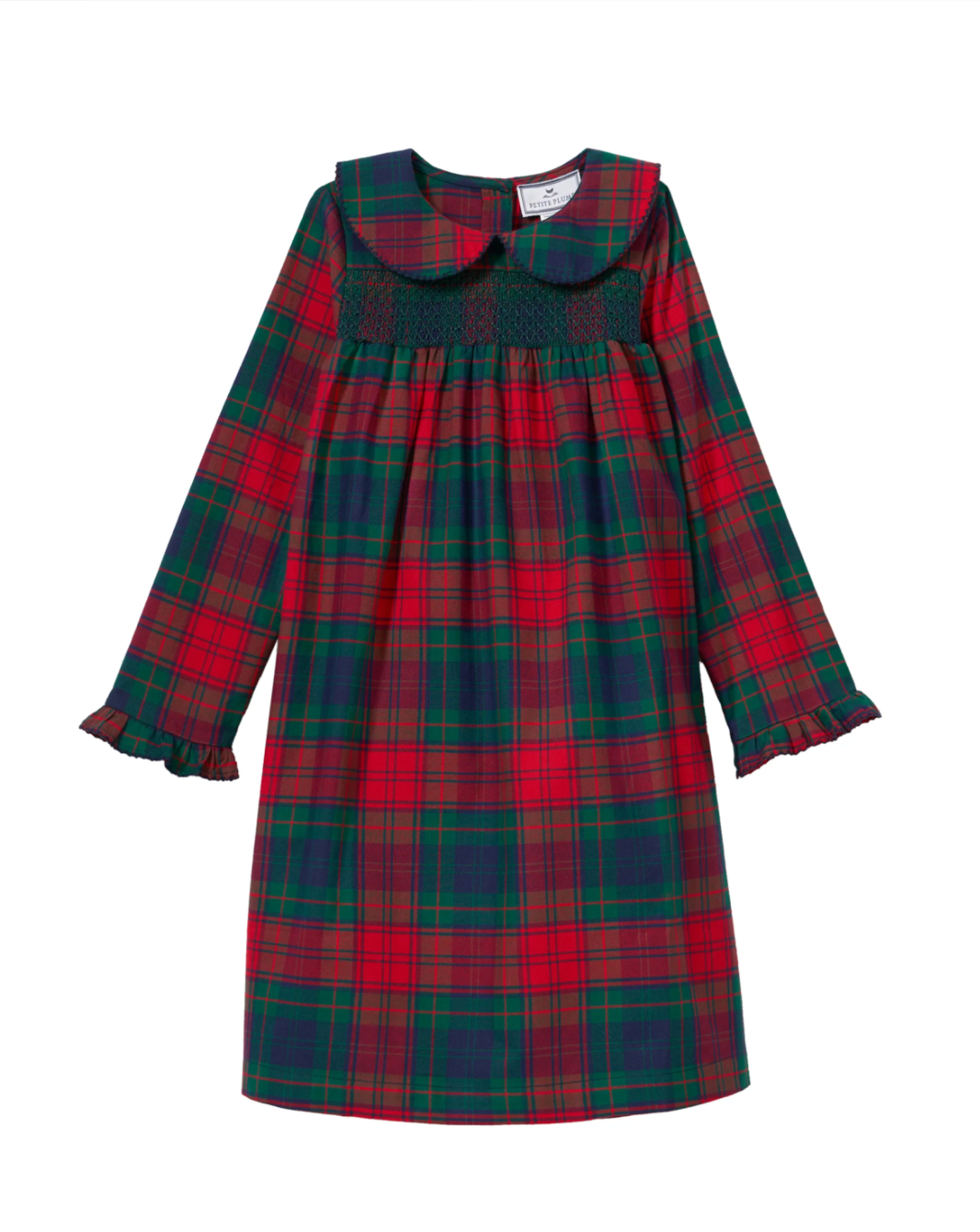 Girl's Brushed Twill Eloise Nightgown in St. James Tartan