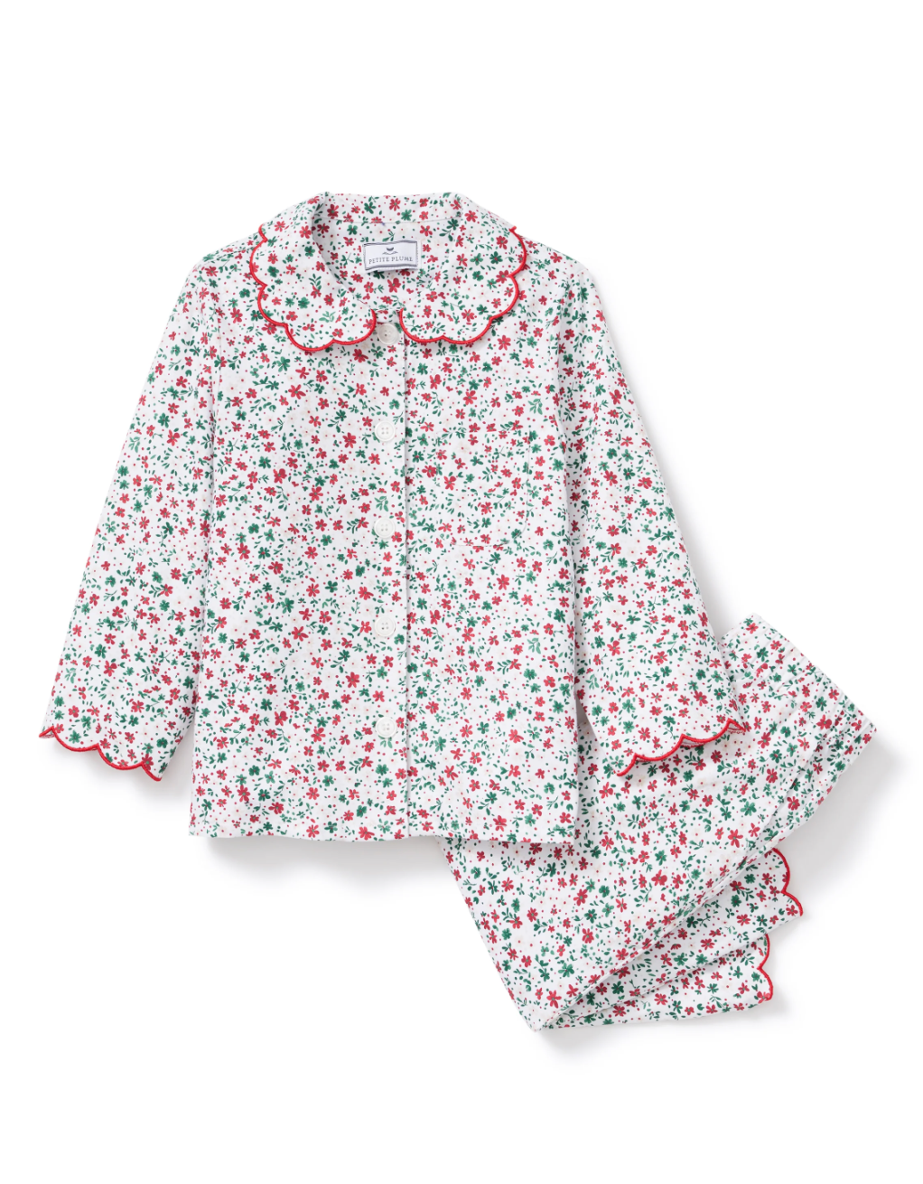 Kid's Twill Colette Pajama Set in Winter Garden