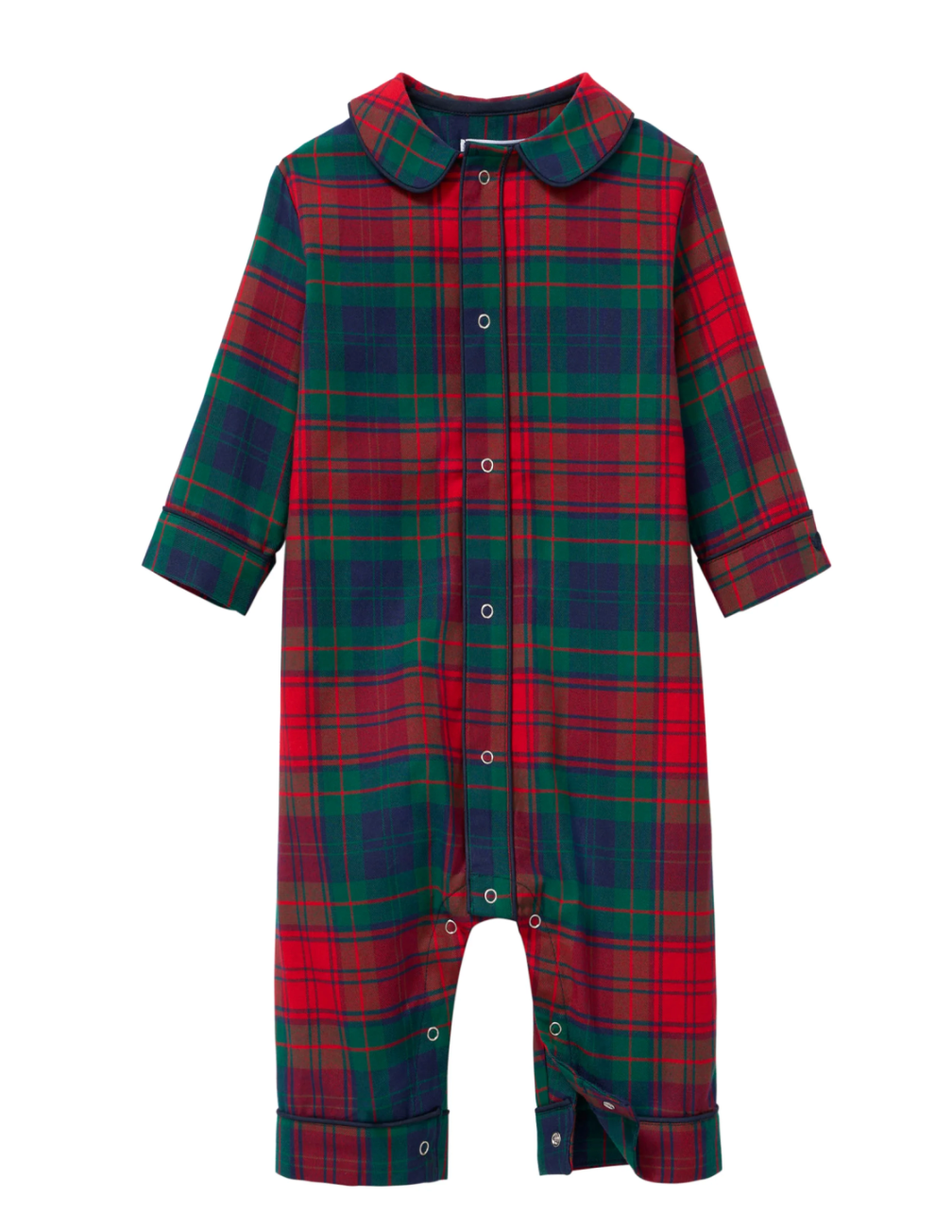 Baby's Brushed Twill Cambridge Romper in St. James Tartan