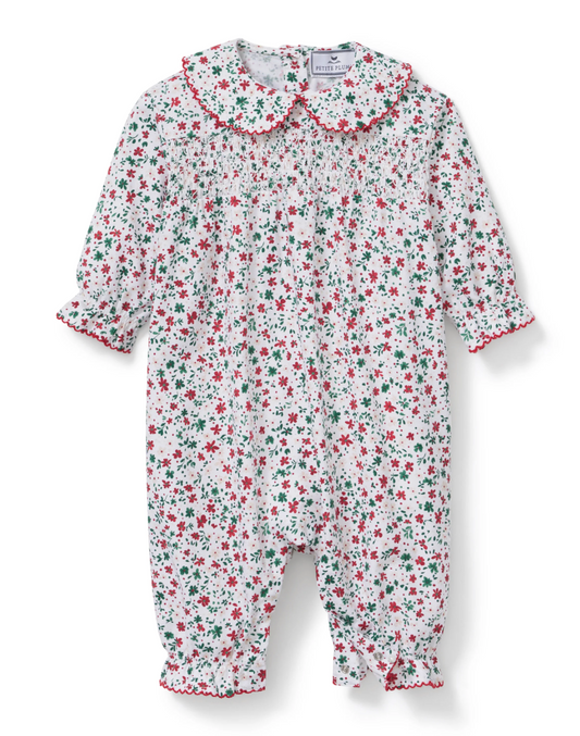 Baby's Twill Sabine Romper in Winter Garden