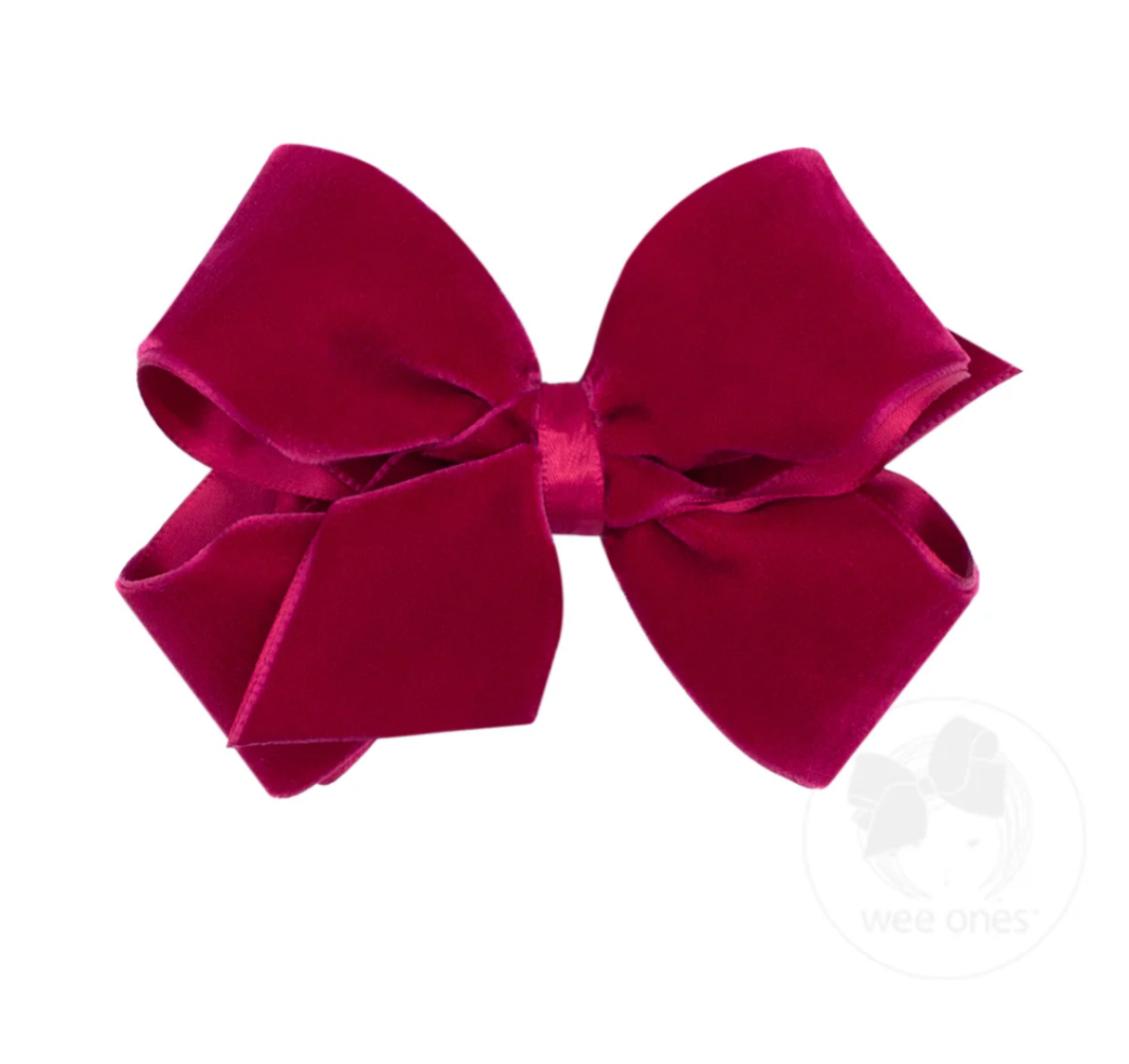 Small Classic Velvet Bow
