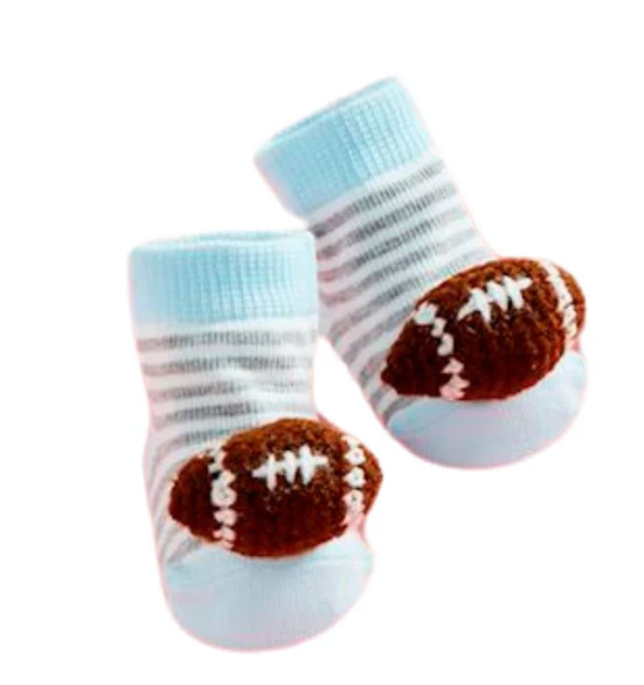 Crochet Rattle Toe Socks