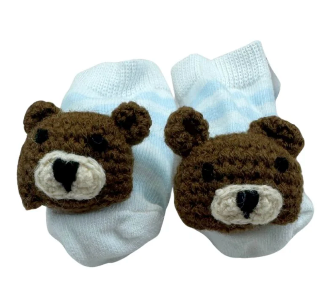 Crochet Rattle Toe Socks