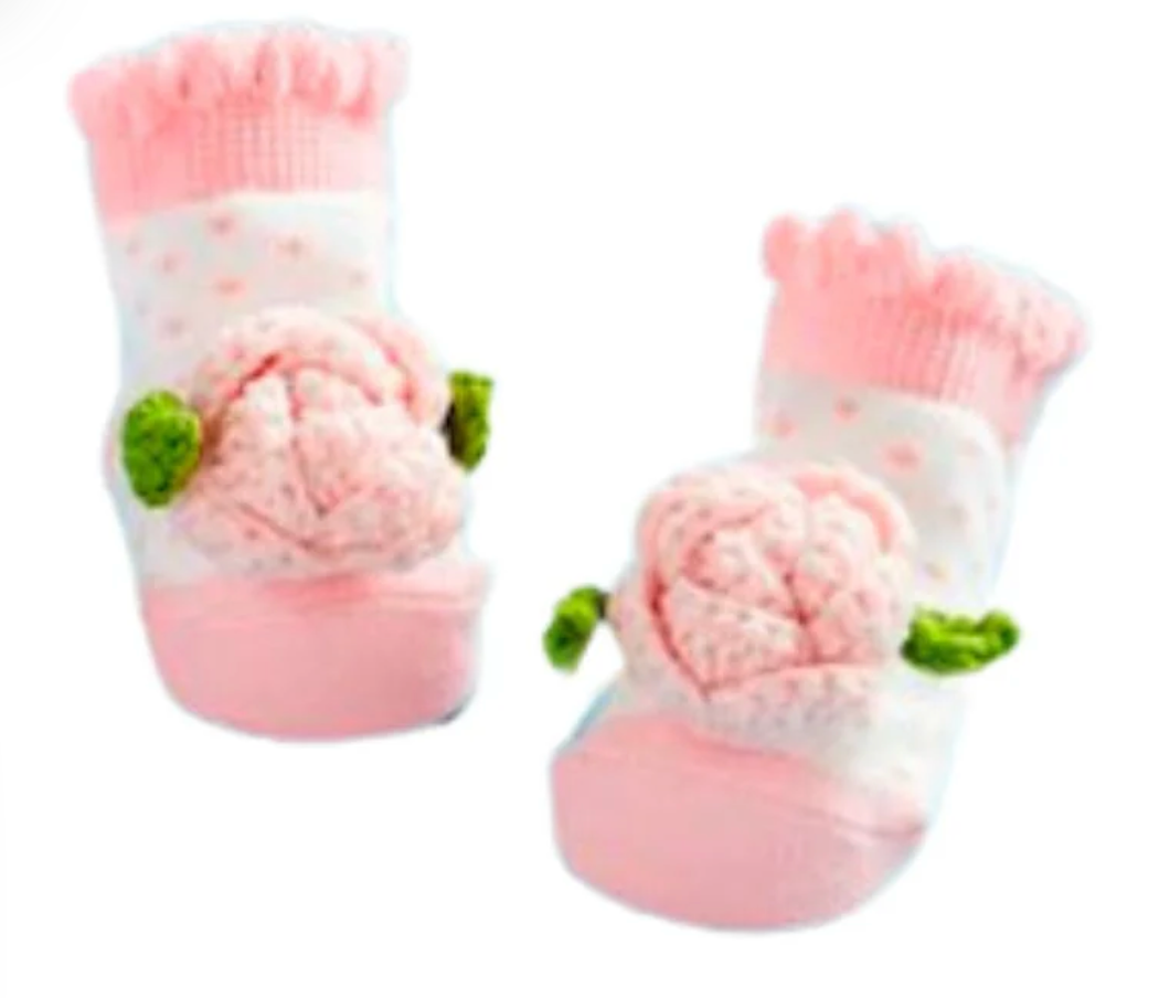 Crochet Rattle Toe Socks