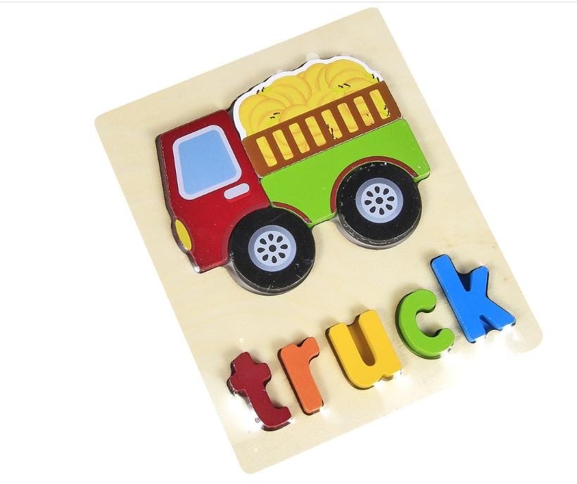 Wooden Transportation Puzzle