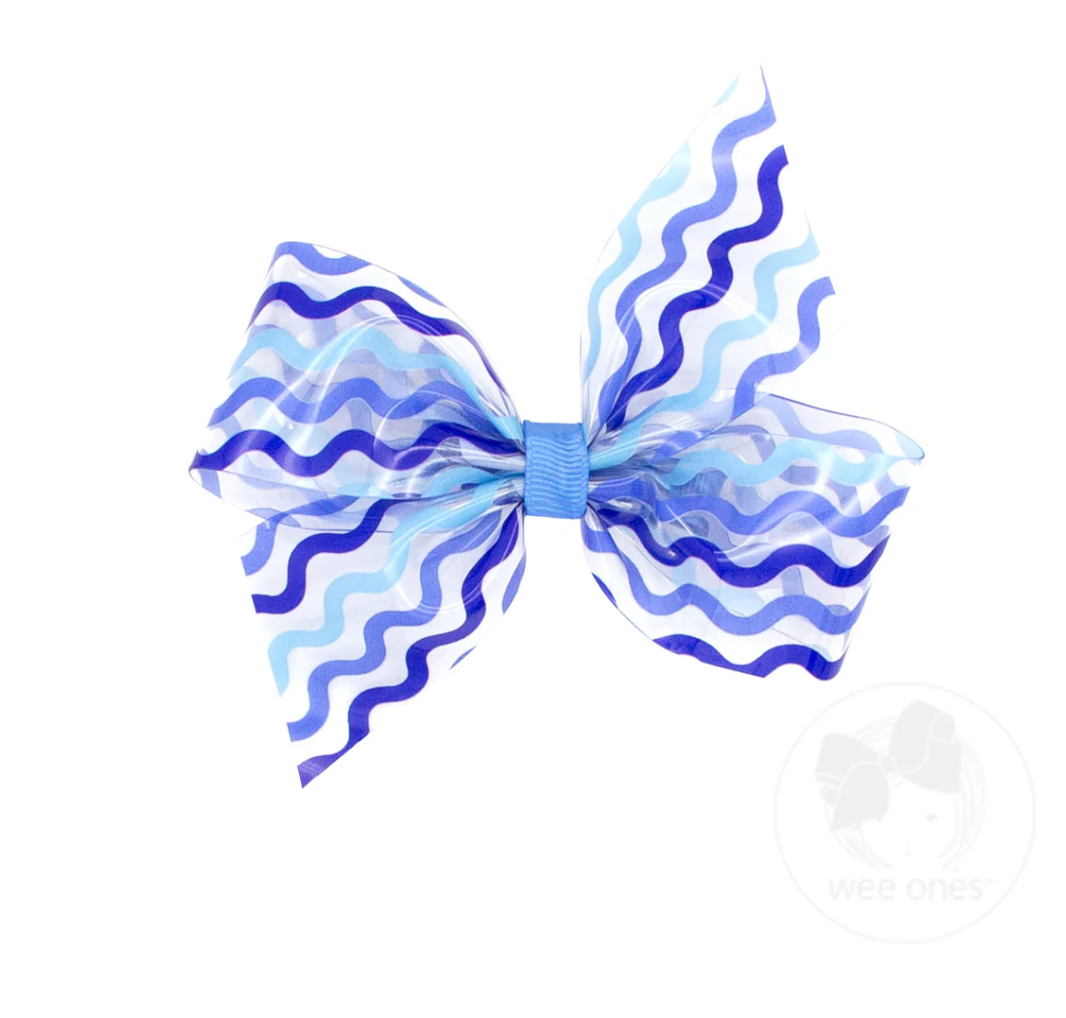 Medium Wee Splash Printed 2-Loop Swim Bow
