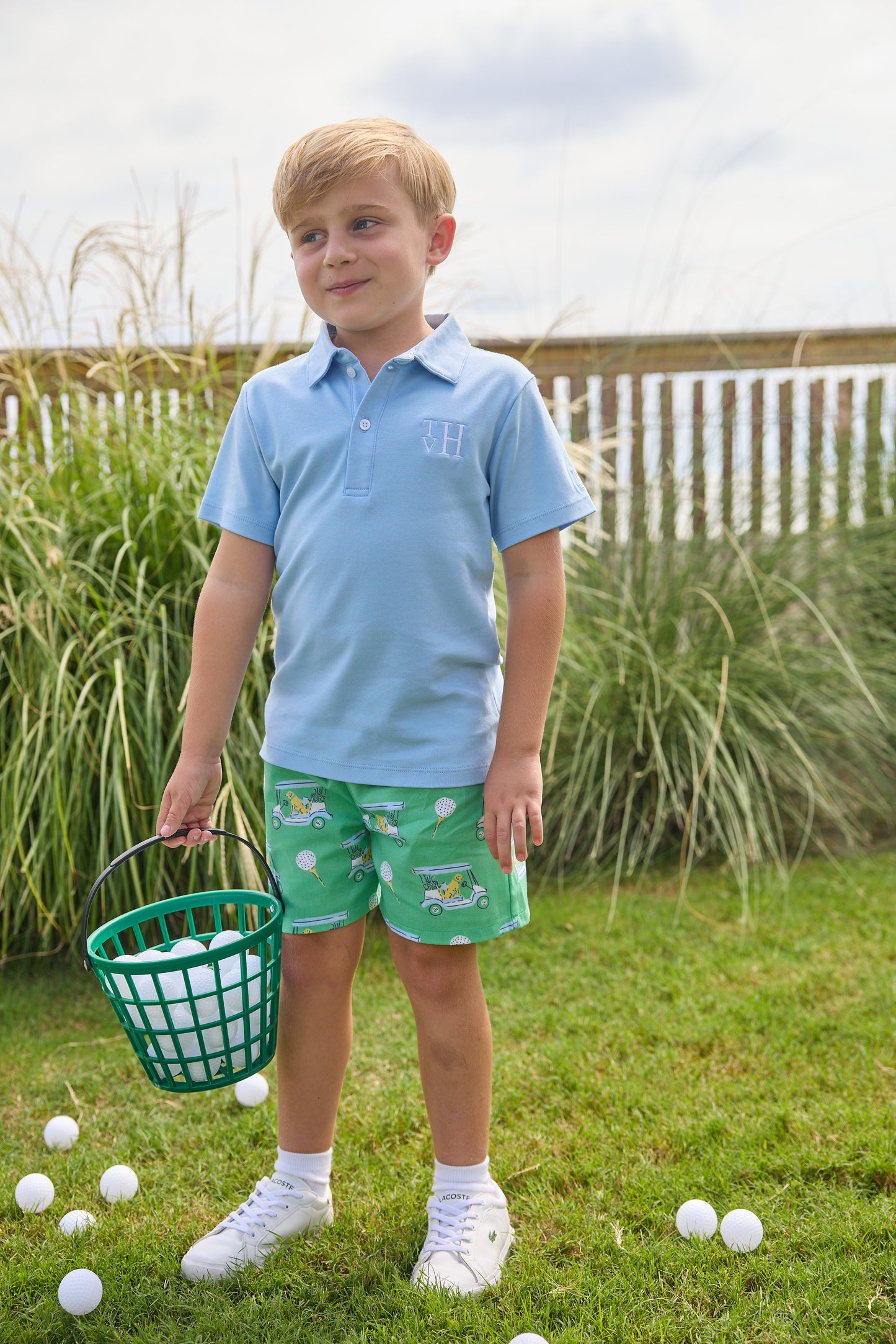 Short Sleeve Polo Light Blue