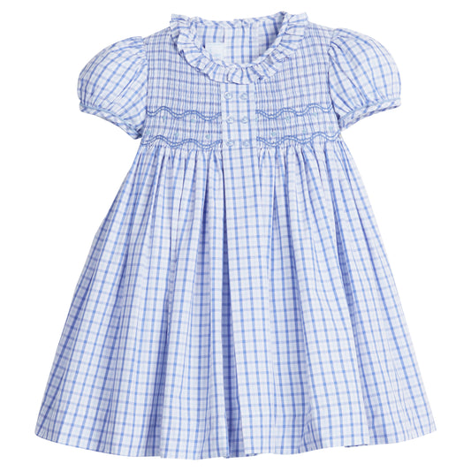 Smocked Bridget Dress Woodberry Plaid