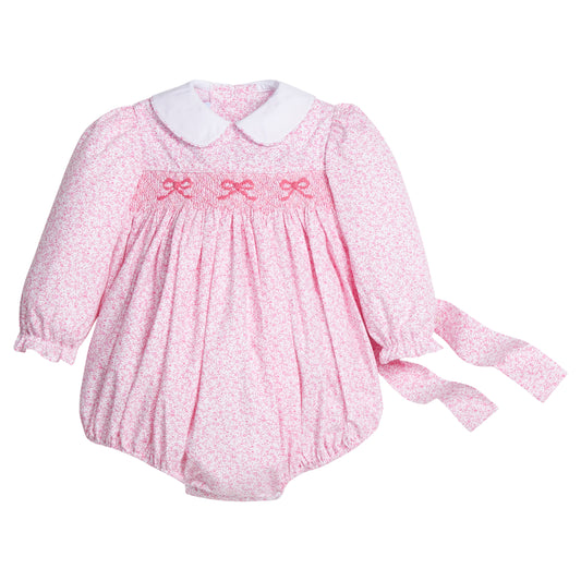 Smocked Natalie Bubble PInk Vinings