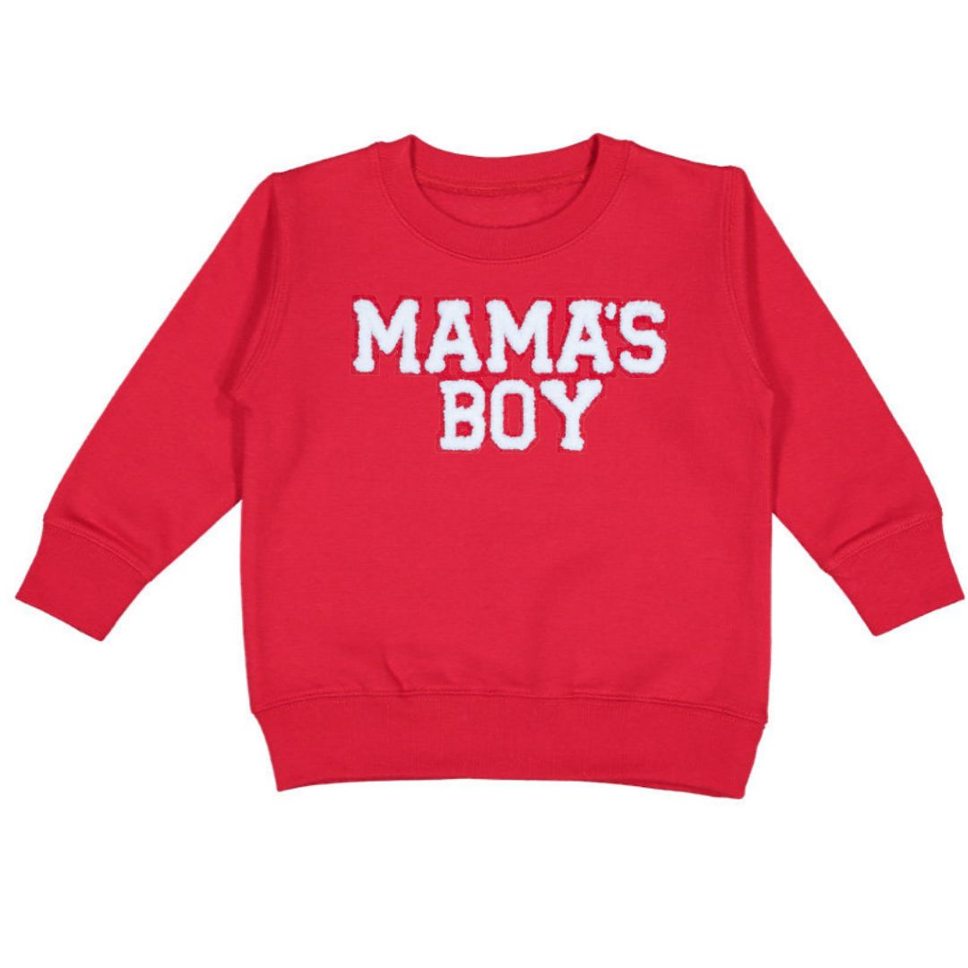 Mama's Boy Patch Valentine's Day Sweatshirt