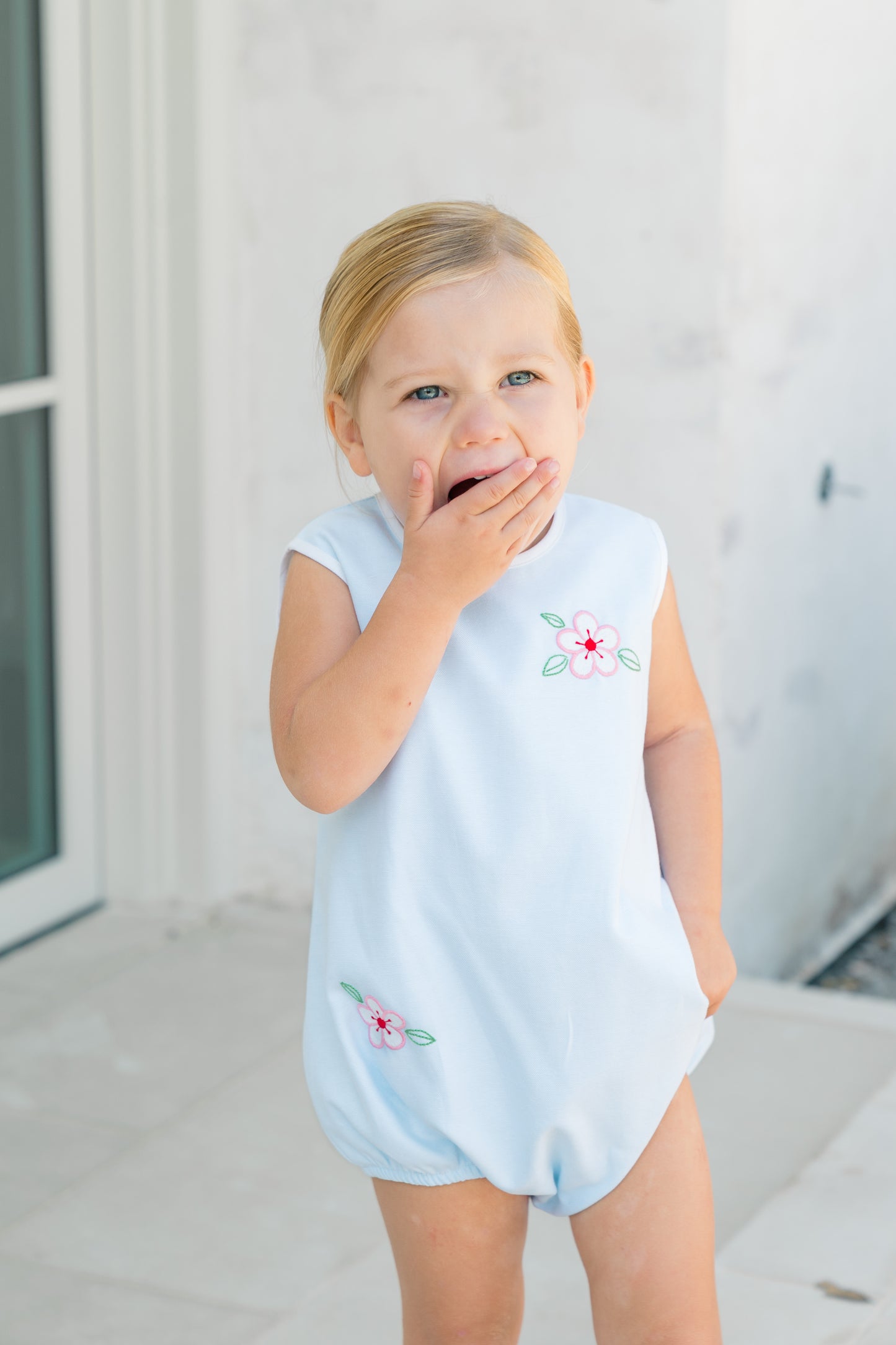 Sybil Blue Sleeveless Bubble