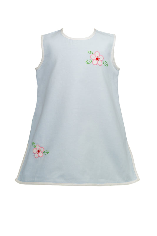 Sybil Blue Sleeveless Dress