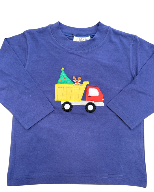 Dump Truck w/ Christmas Tree LS T-Shirt