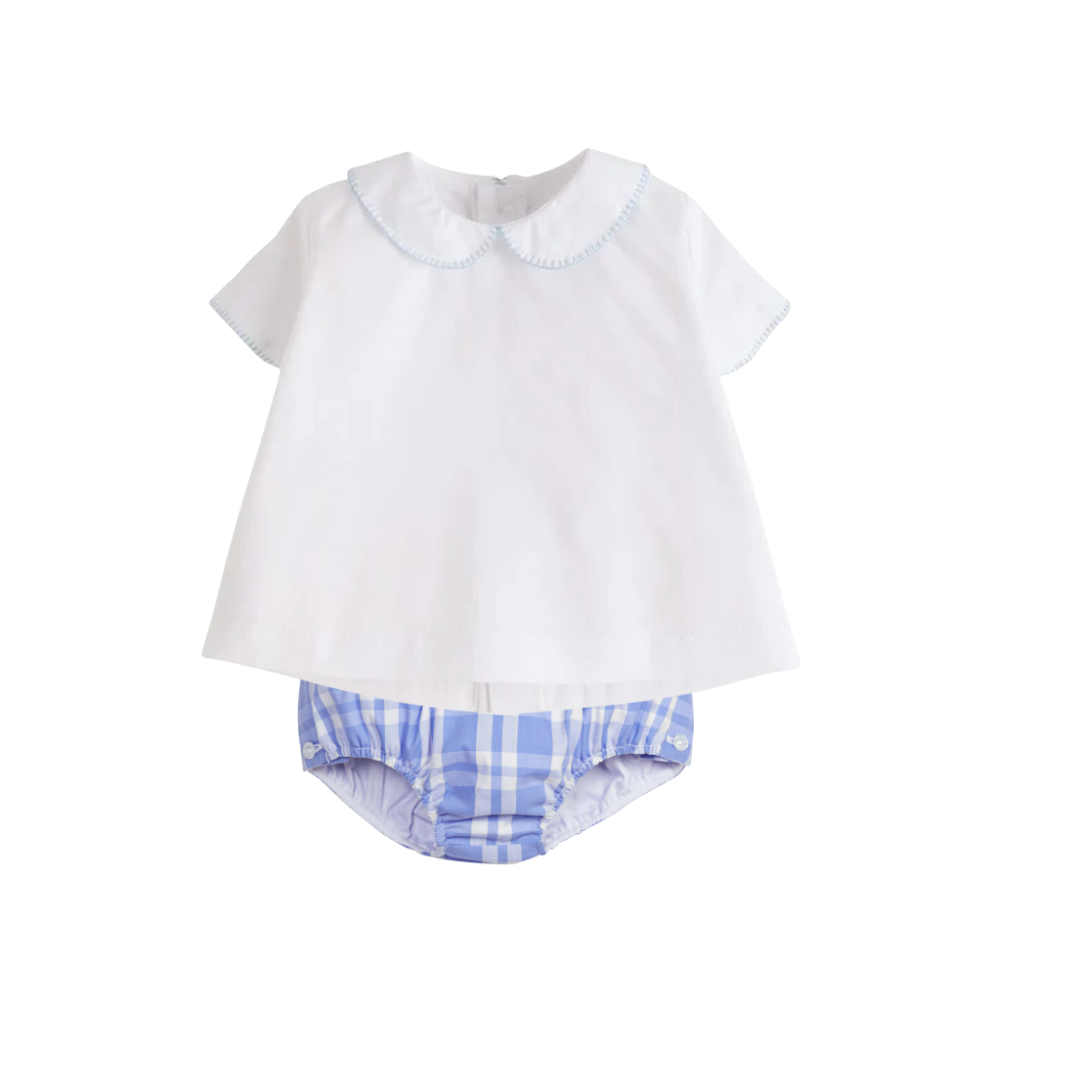 Blue Whipstitch Day Shirt and Millbrook Plaid Jam Panty Set