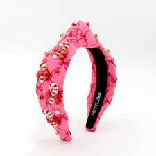 Candy Cane on Bow Print Headband