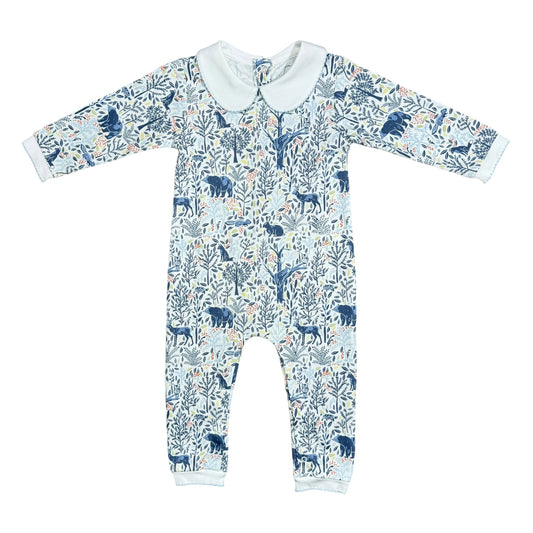 Woodland Animals Footless Peter Pan Playsuit