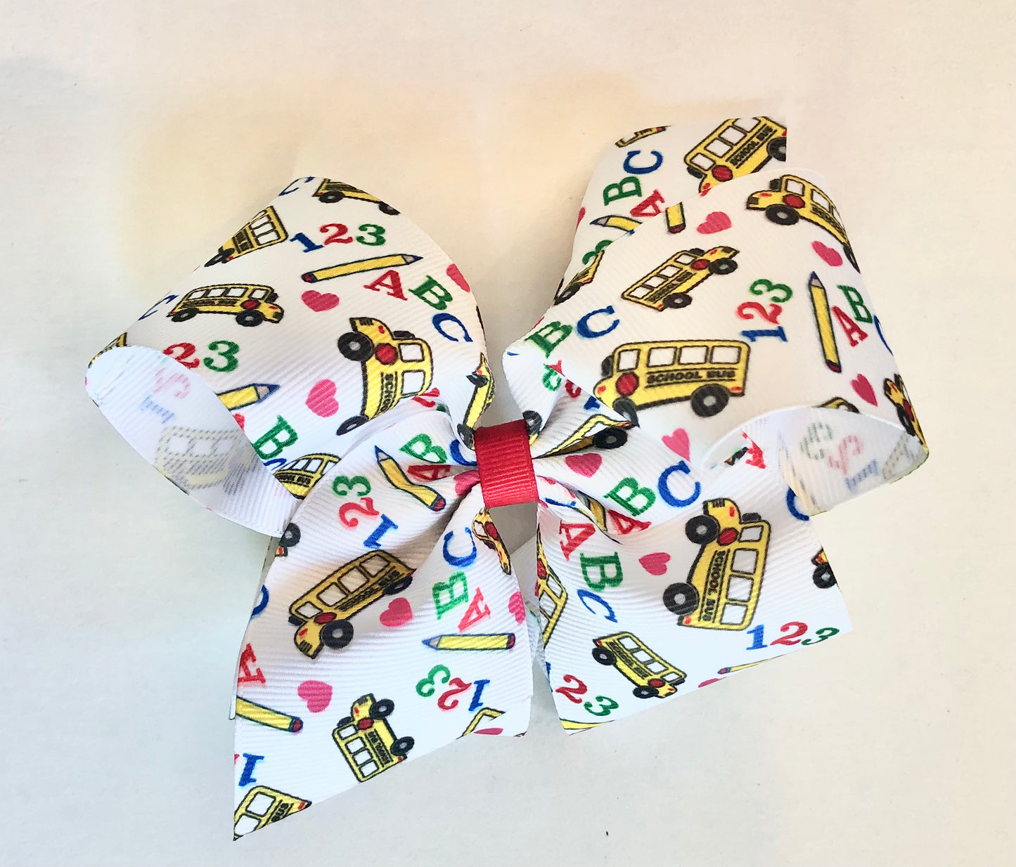 Back To School Print Bows