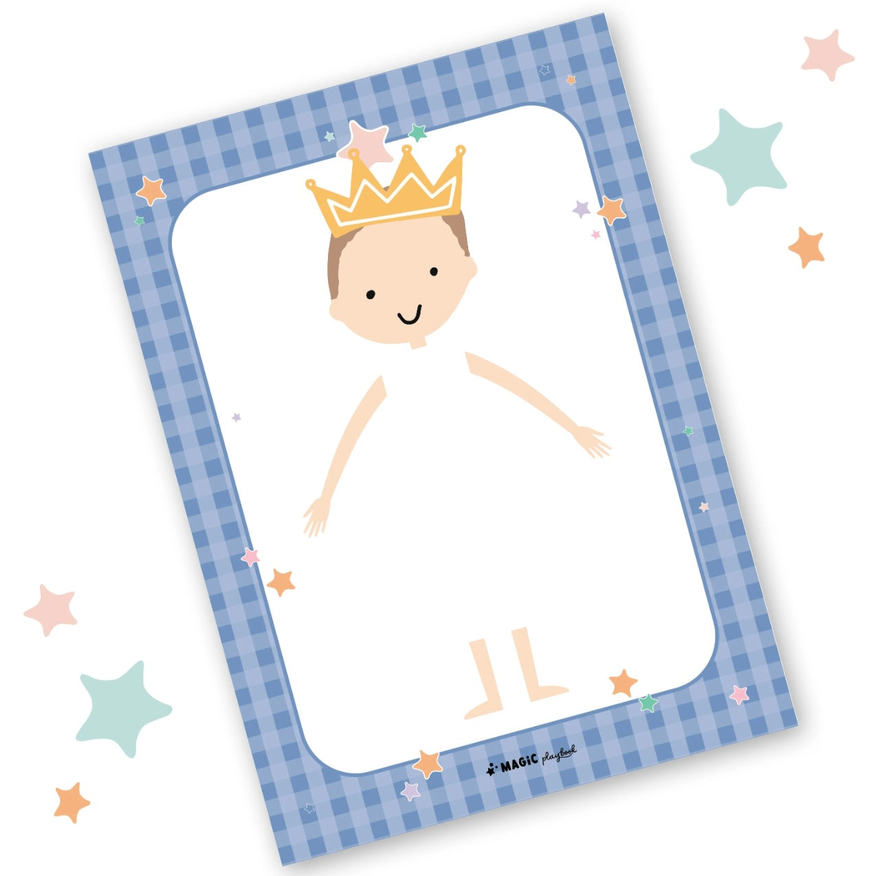 Dress-a-Doll Pretend Play Notepad (Blue)