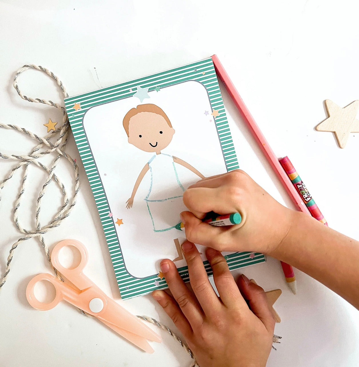Dress-a-Doll Pretend Play Notepad (Blue)
