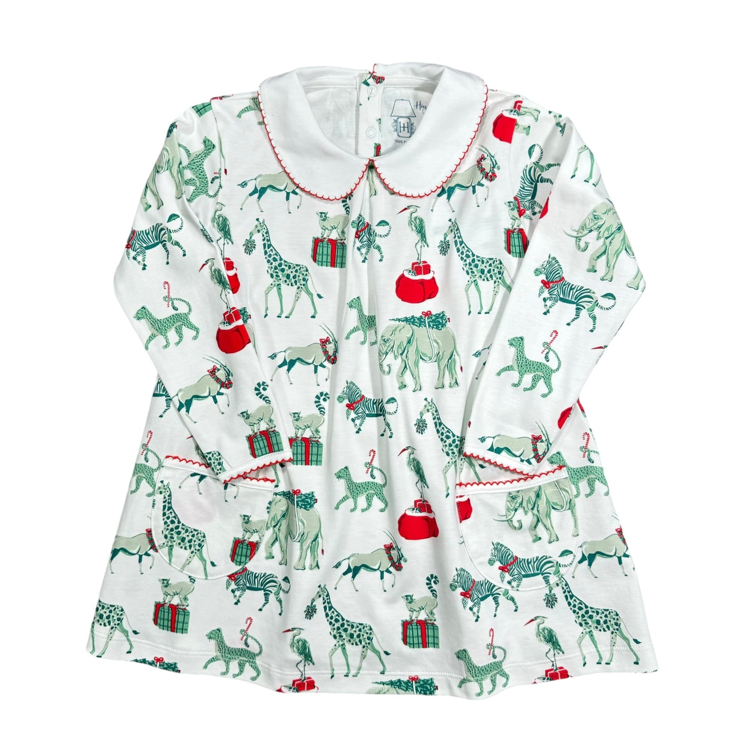 Christmas Safari Twirling Pocket Dress