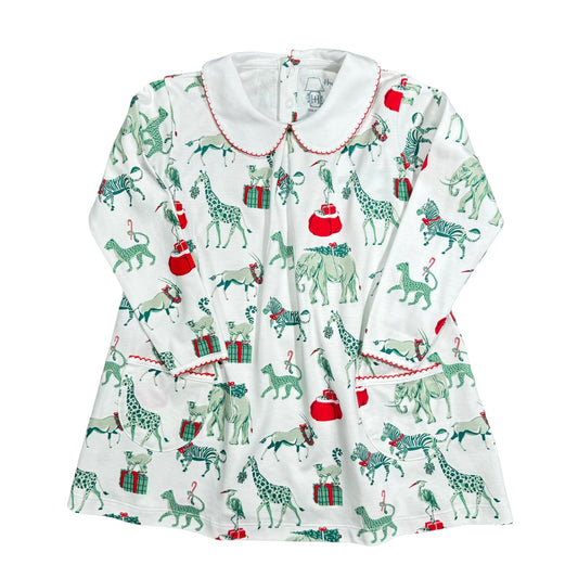 Christmas Safari Twirling Pocket Dress