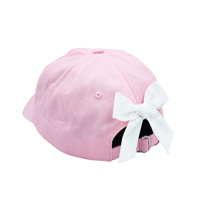 Bow Baseball Hat in Palmer Pink