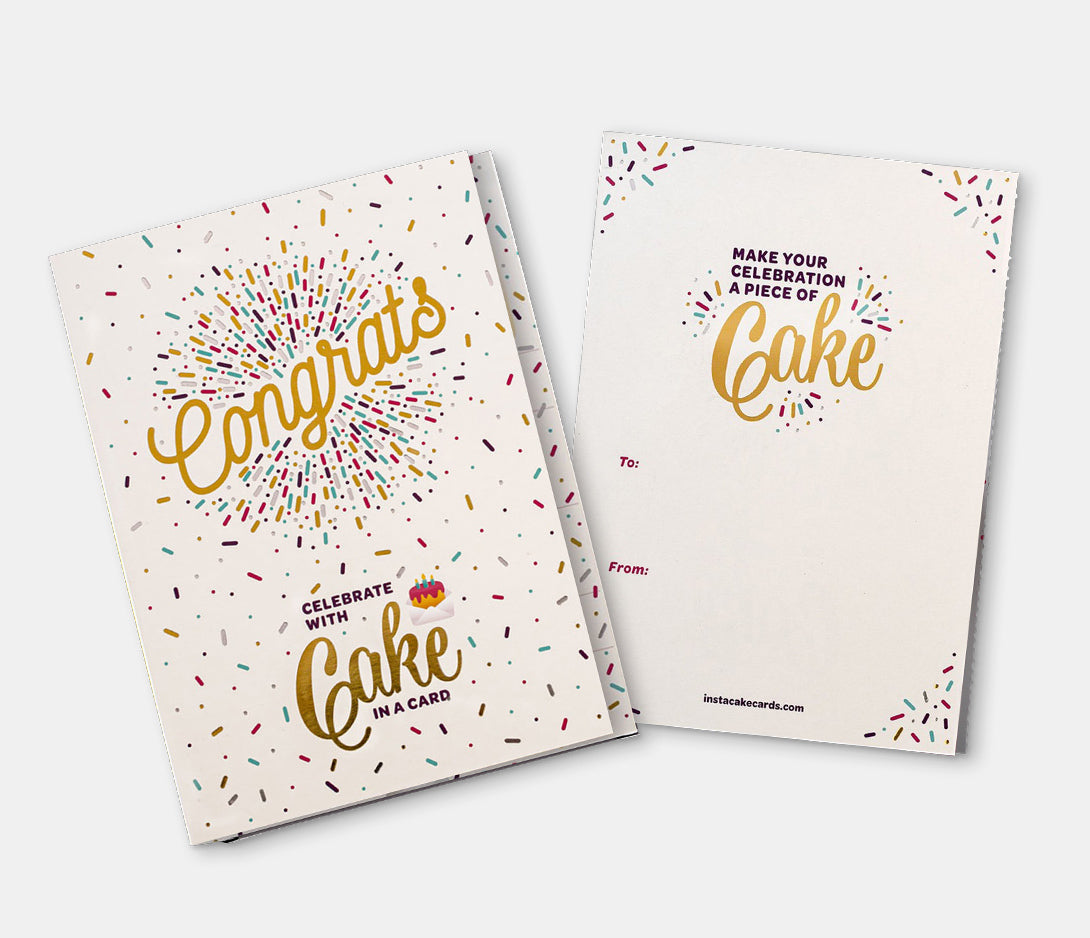 Congrats Cake Card- Vanilla