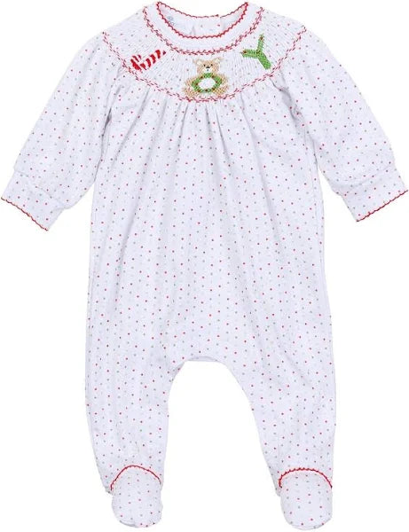 Magnolia Baby Christmas Joy Classics Bishop Boy Footie