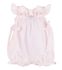 Embroidered Dotted Swiss Petal Bubble w/ Side Bows-Pink