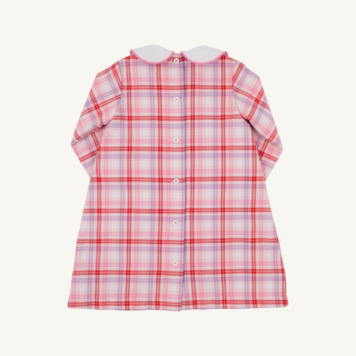 Lindy's Lunch Dress- Broadway Play Plaid/Worth Ave White