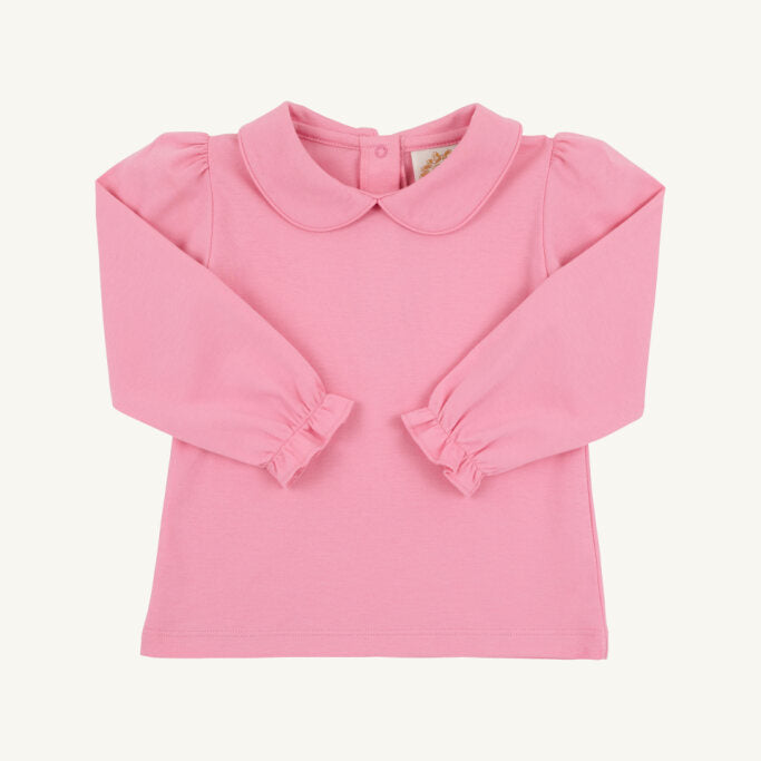 Maude's Peter Pan Collar Shirt- Hamptons Hot Pink