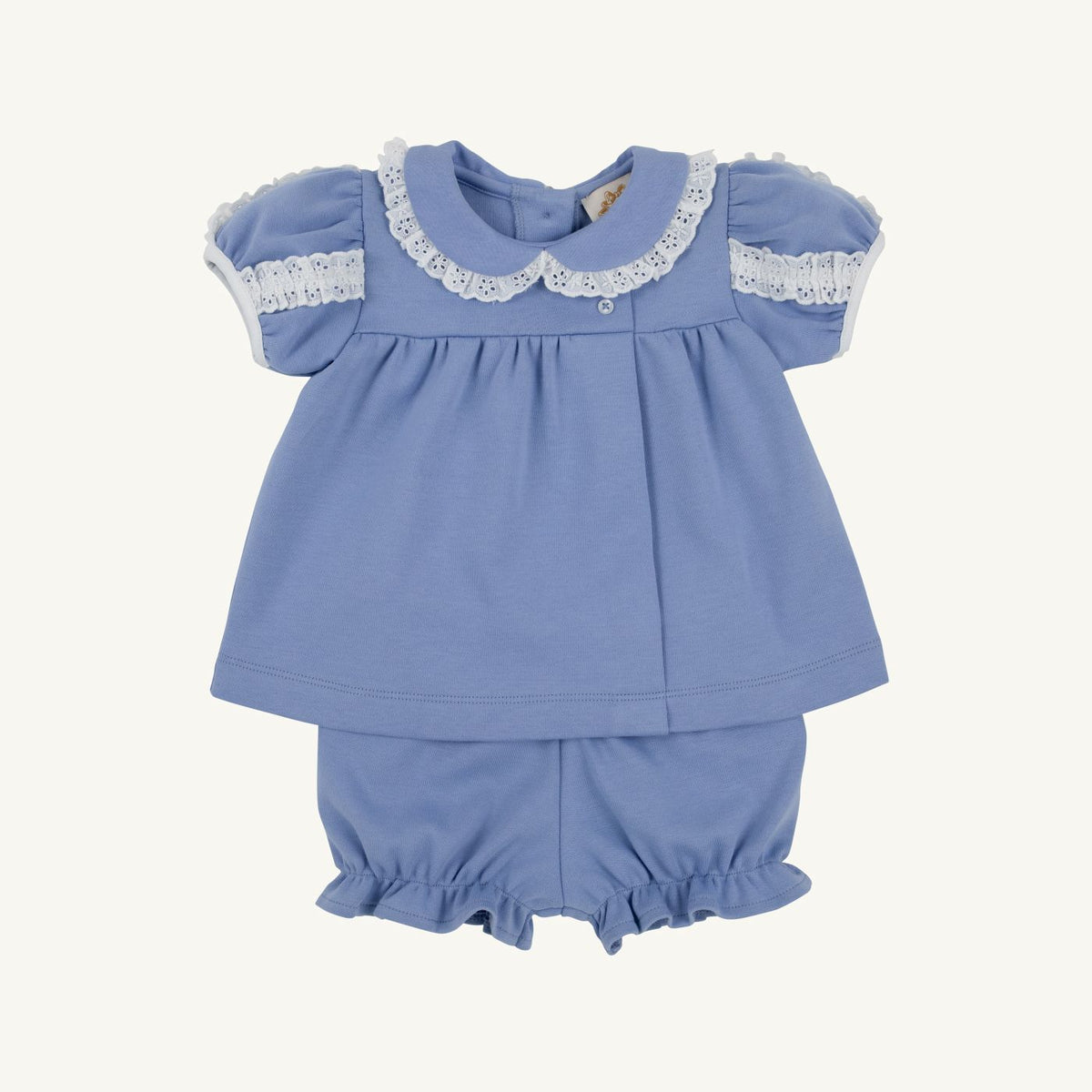 Mary Baker Bloomer Set- Park City Periwinkle/ Worth Ave White
