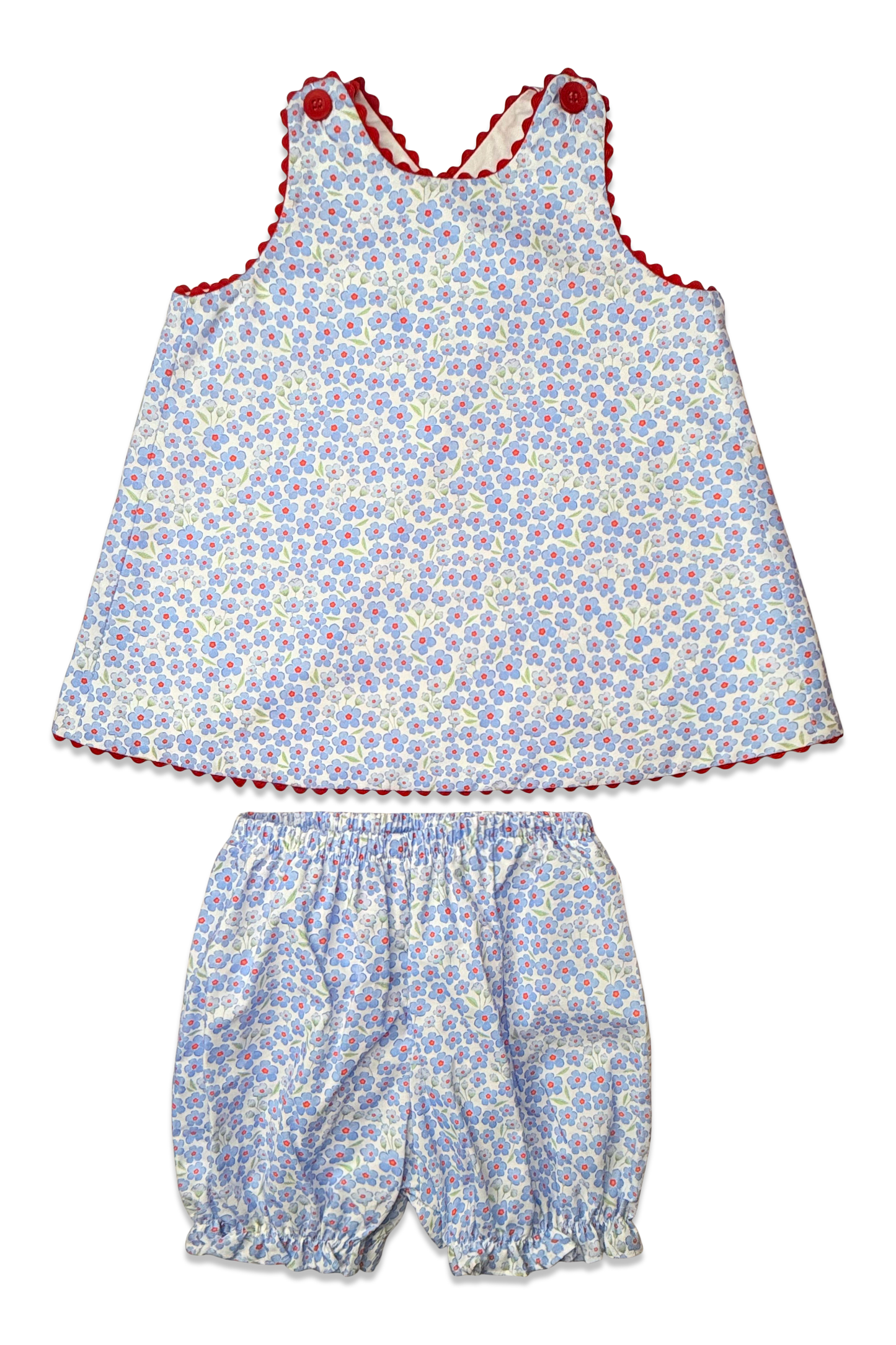 Red White and Bloom Floral Lucy Sun Set