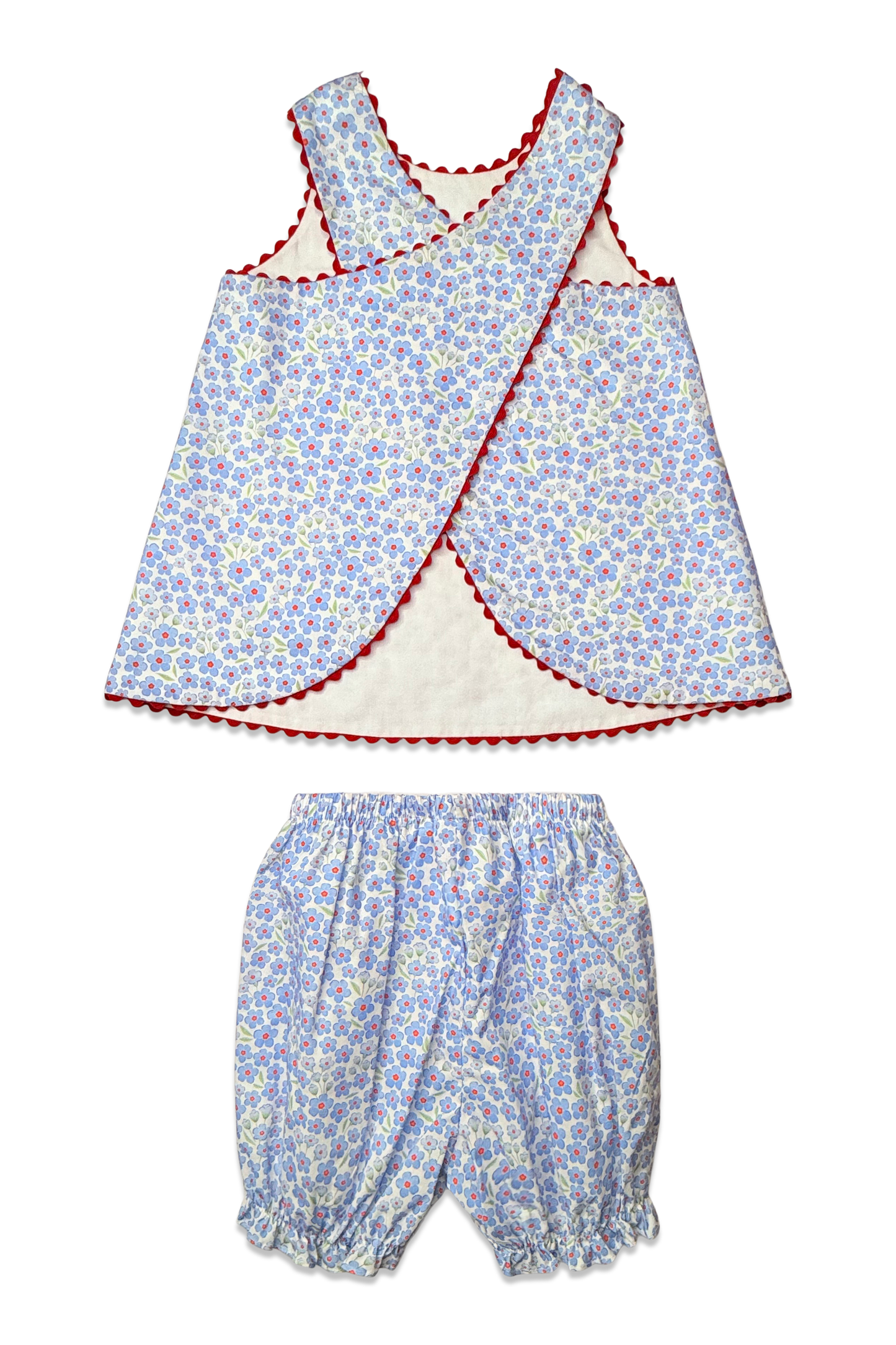 Red White and Bloom Floral Lucy Sun Set