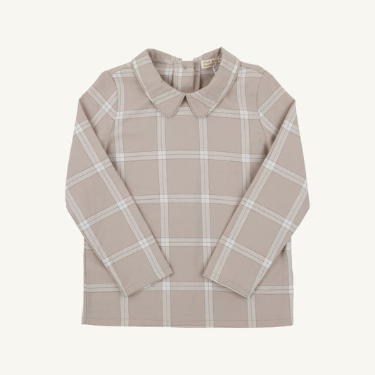 Peter Pan Collar Shirt - Flannel- LS Thompson Park Plaid
