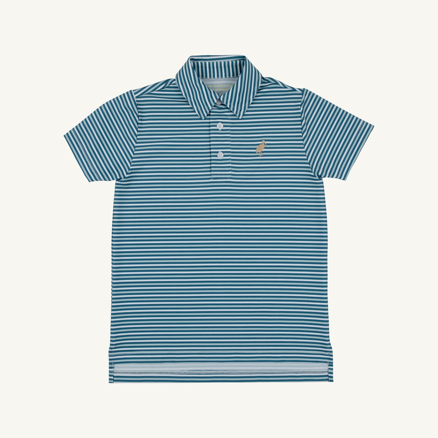 Prepletic Prim and Proper Polo Sumner County Stripe Barnsley Blue/Keenland Khaki