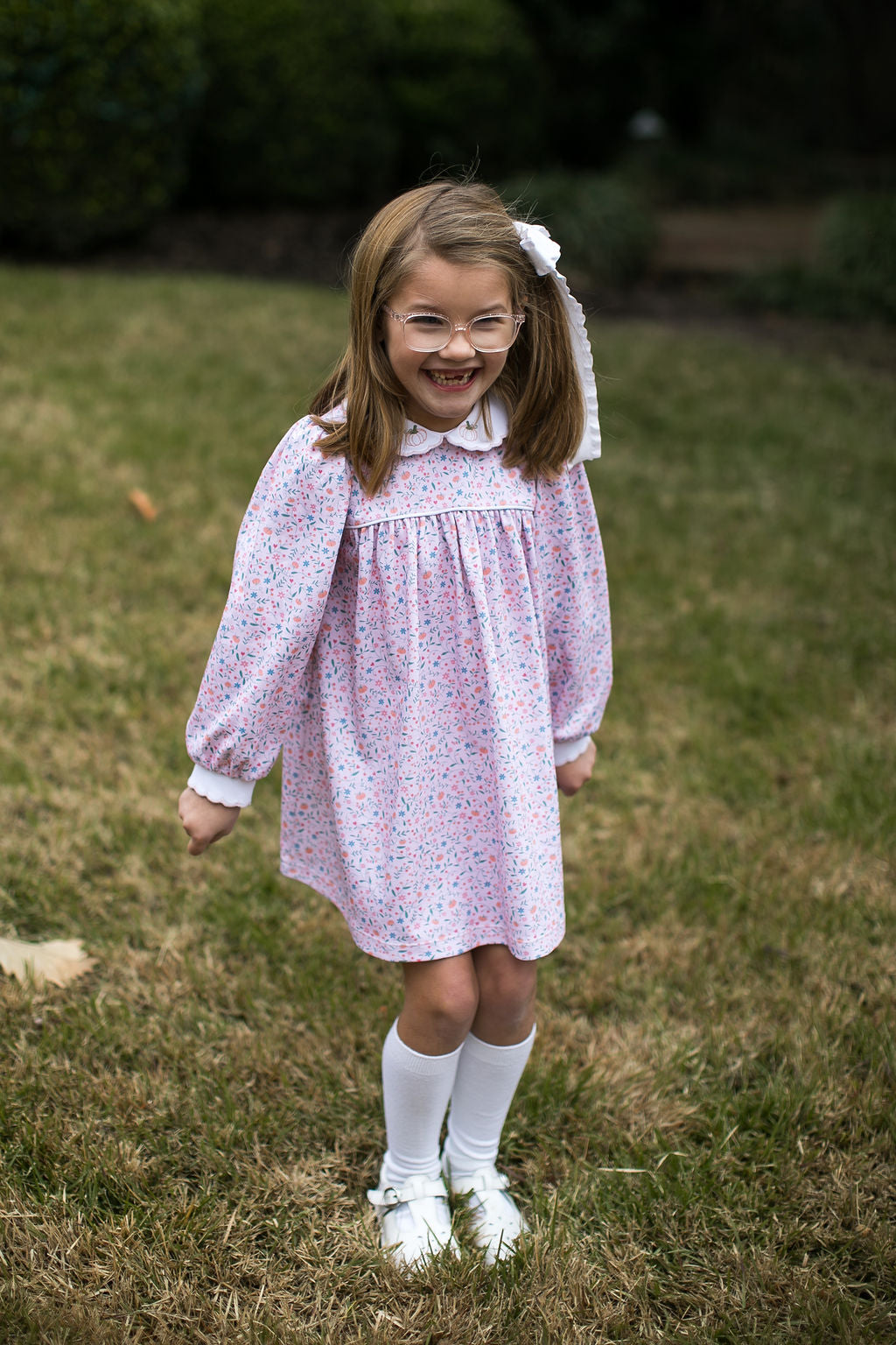 Memory Making Dress Long Sleeve - Pumpkin Grove Floral