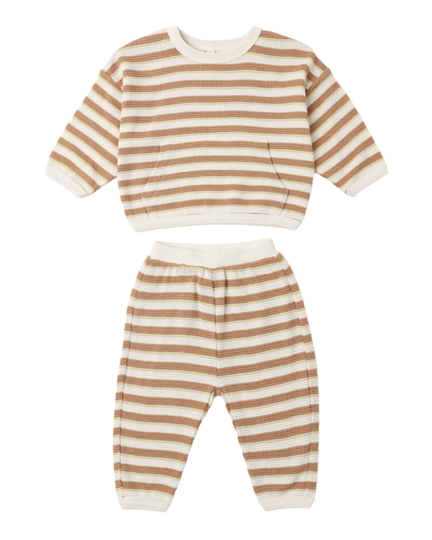 Waffle Slouch Set Spice Stripe