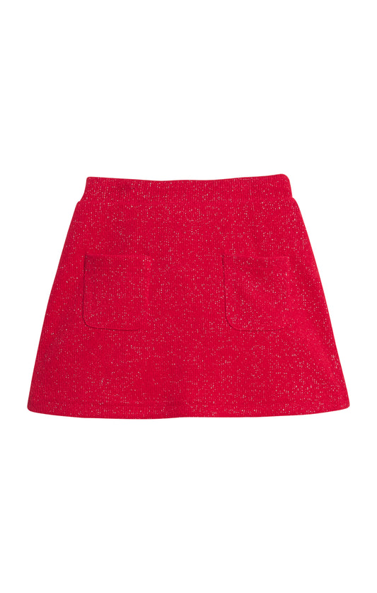 Patch Pocket Skort - Crimson