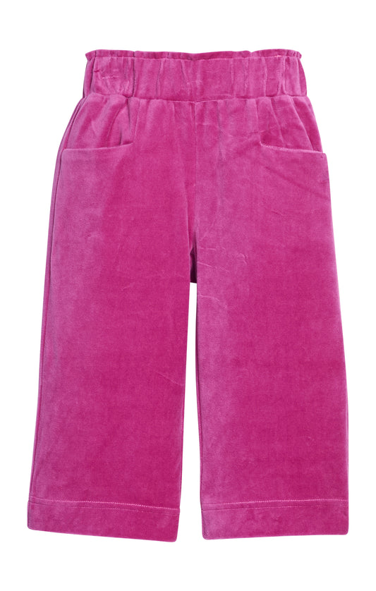 Palazzo Pants - Magenta Velour