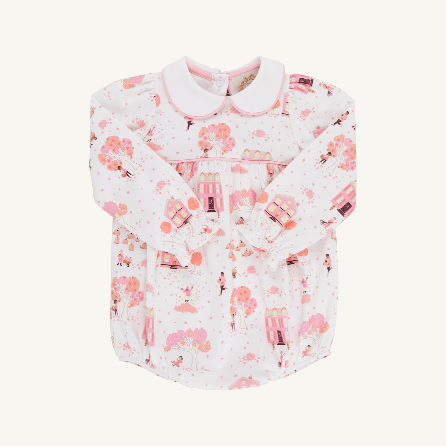 Long Sleeve Britt Bubble - Pima Fall on Fincastle Rd/Sandpearl Pink